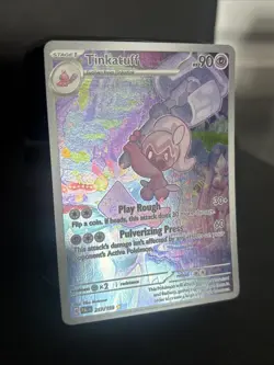 Pokemon TCG Tinkatuff Scarlet & Violet Paldea Evolved Holo Card 217/193 Full Art - Image 2