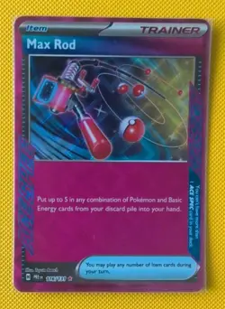 Max Rod Ace Spec Prismatic Evolutions Pokemon Card 116/131 - Image 1