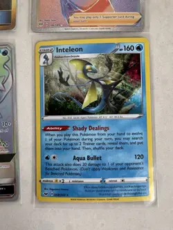 Pokemon Holo Card Lot Primarina GX Inteleon Rose Custom Catcher - Image 2