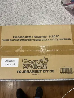 Dragonball Z Super Card Game Tournament Kit 05 2018 Sealed Alliance Midwest U6 - Image 1