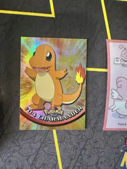 Pokemon Card Charmander #04 Topps Holo Card 1st Printing Blue Label 340💎LP💎 - Image 1