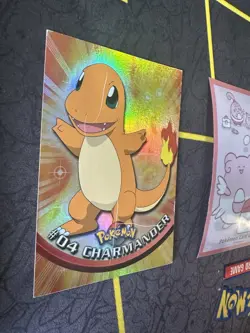 Pokemon Card Charmander #04 Topps Holo Card 1st Printing Blue Label 340💎LP💎 - Image 2