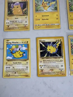 Pokemon Pikachu Card Lot 12 Pikachu Cards Base Set Gym Jungle And More - Image 2