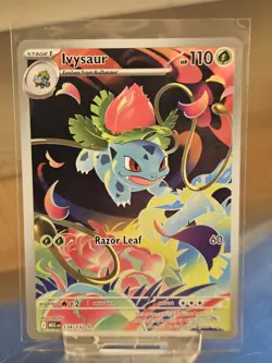 Pokemon TCG Mega Evolutions Ivysaur Illustration Rare Card 134/132 - Image 1