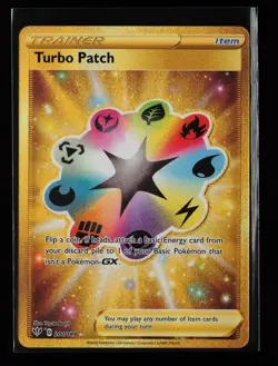 Turbo Patch (Secret) 200/189 Secret Rare SWSH03: Darkness Ablaze Pokemon Card - Image 1