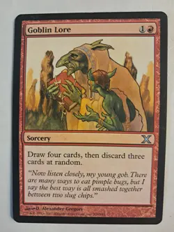 Goblin Lore TENTH 10th Edition (208/383) MTG MAGIC LP - Image 1