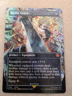 Buster Sword - Foil (Borderless) Final Fantasy - Mtg - Image 1