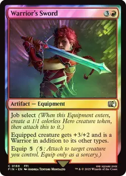 Warrior's Sword (0169) - Final Fantasy - Common (Foil) - Image 1