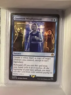 Quantum Misalignment, Universes Beyond: Doctor Who Rare Blue Sorcery Regular - Image 1