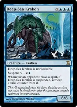 MTG MAGIC THE GATHERING - DEEP-SEA KRAKEN - TIME SPIRAL EXCELLENT! - Image 1