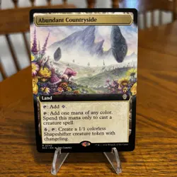 Abundant Countryside (Extended Art) Commander: Lorwyn Eclipsed Regular MTG - Image 1