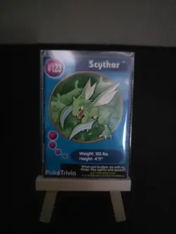 Burger King Scyther PokeTrivia Card Pokemon 1999 - Image 1