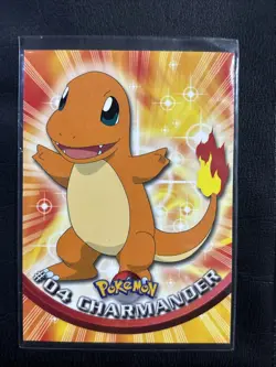 Charmander #04 Topps TV Animation Edition Blue Label Non Holo Pokemon 1999 - Image 1