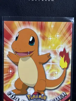 Charmander #04 Topps TV Animation Edition Blue Label Non Holo Pokemon 1999 - Image 2