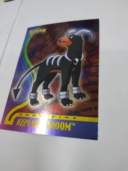 Holo Foil 2001 Topps Pokemon Houndoom Johto Leauge Champions Rare Fire Dog Dark - Image 3