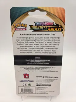 Pokemon TCG Darkness Ablaze Booster Pack Pikachu + Coin Sword & Shield SWSH039 - Image 3