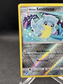 ALOLAN SANDSHREW 2019 Pokemon Cosmic Eclipse Reverse POKEMON 137/236 - Image 2