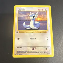 Pokemon TCG Dratini 1st Edition Shadowless Base Set - Image 1