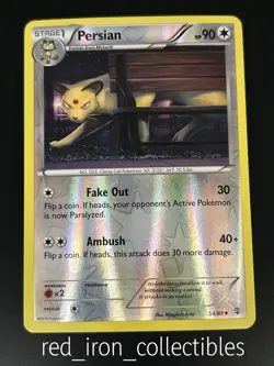 Persian 54/83 Reverse Holo Uncommon Generations XY Pokemon Card 2016 - Image 1