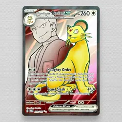 Team Rocket's Persian ex 219/182 Sv10: Destined Rivals Full Art Holo Pokemon TCG - Image 1