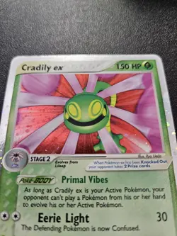 Pokemon EX Team Magma vs Team Aqua Cradily EX Ultra Rare Holo SWIRL 90/95 EXC - Image 2