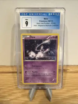 CGC 9 MINT Mew 2017 Black Star Promos XY192 Pokemon Card - Image 1