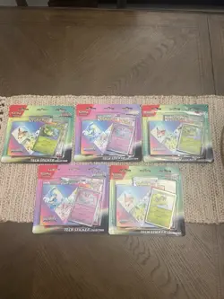 Pokemon TCG Prismatic Evolutions Tech Sticker Collection Set Lot Of 5 Sealed New - Image 1