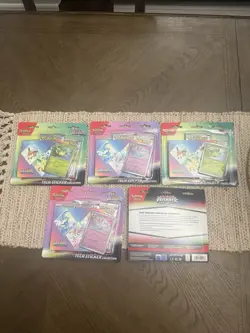 Pokemon TCG Prismatic Evolutions Tech Sticker Collection Set Lot Of 5 Sealed New - Image 2