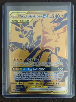 Pikachu & Zekrom GX Pokemon TCG SM248 Sun and Moon Black Star Promo LP - Image 1