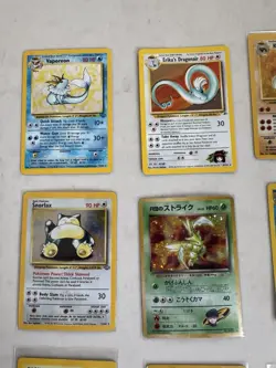 Pokemon Holo Card Lot Base HP Dmg Vintage 10 Holo Cards Gym Jungle Base Fossil - Image 2
