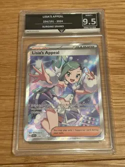 2024 Lisia’s Appeal Pokemon Card Surging Sparks Trainers Get Graded 9.5 234/191 - Image 1