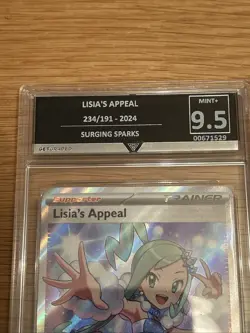 2024 Lisia’s Appeal Pokemon Card Surging Sparks Trainers Get Graded 9.5 234/191 - Image 3