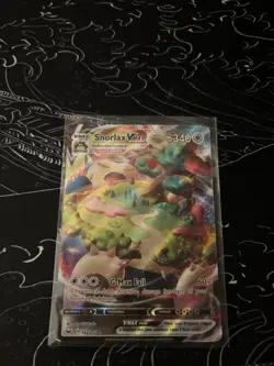 Pokemon TCG Snorlax VMAX 142/202 Sword & Shield Base Set - NM/LP - Image 1