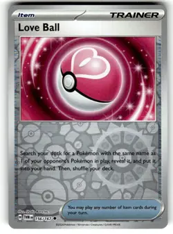 Love Ball 156/167 Reverse Holofoil (HR) SV06: Twilight Masquerade - NM - Image 1