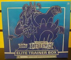 Pokemon TCG Sword & Shield - Battle Styles - Elite Trainer Box ETB - (BLUE) - Image 1