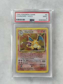 1999 Base Set Unlimited Charizard Holo Pokemon TCG 4/102, PSA 9 MINT - Image 1
