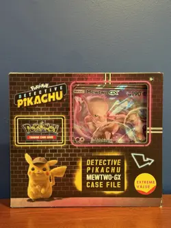 Pokemon Detective Pikachu Mewtwo-GX Case File Factory Sealed Box 🔥 Sun & Moon - Image 1