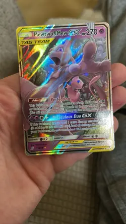 Pokemon Mewtwo&Mew GX Full Art Holo Tag Team #71/236 - Image 1