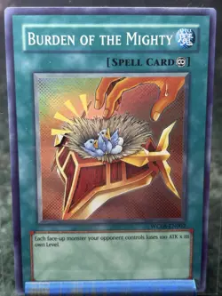 Yugioh Burden of The Mighty WC08-EN002 Super Rare NM-LP - Image 1