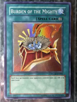Yugioh Burden of The Mighty WC08-EN002 Super Rare NM-LP - Image 3