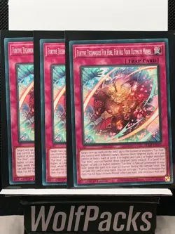 YuGiOh Burst Protocol Furtive Techniques Hire Fur Ultimate Moves BPRO-EN075 X3 - Image 1