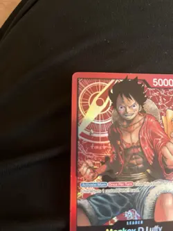 Monkey.D.Luffy Leader Foil Pre-Errata - LP - One Piece TCG - ST01-001 - English - Image 2