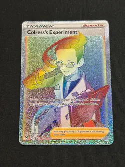 Pokemon Card Colress's Experiment 205/196 Rainbow Rare Lost Origin - Image 1