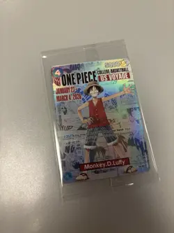Bandai Namco One Piece CCG Monkey D. Luffy US Voyage Promo Full Art Holo Card - Image 1