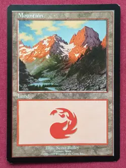 Magic The Gathering EUROLAND MOUNTAIN PYRENEES SPAIN card MTG Red Booster - Image 1