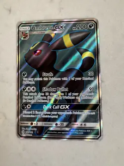 Pokemon Umbreon GX 142/149 Sun & Moon Base Set Ultra Rare Holo Card - Image 1