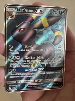 Pokemon Umbreon GX 142/149 Sun & Moon Base Set Ultra Rare Holo Card - Image 3
