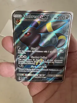 Pokemon Umbreon GX 142/149 Sun & Moon Base Set Ultra Rare Holo Card - Image 4