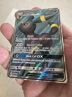 Pokemon Umbreon GX 142/149 Sun & Moon Base Set Ultra Rare Holo Card - Image 5