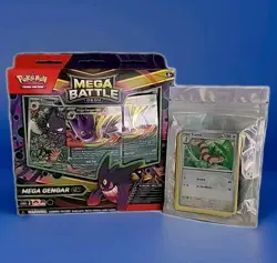 Pokemon TCG Mega Battle Deck (Mega Gengar ex) Sealed + Pokemon Bag w/20+ Cards - Image 1